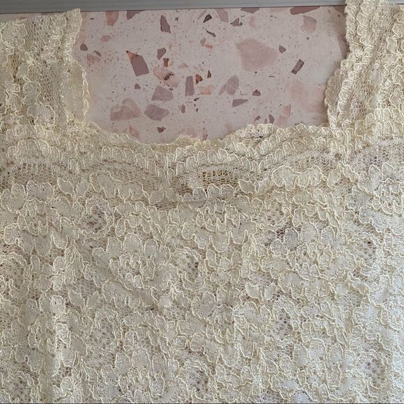 Vintage Victoria secret lace floral top - Picture 8 of 10